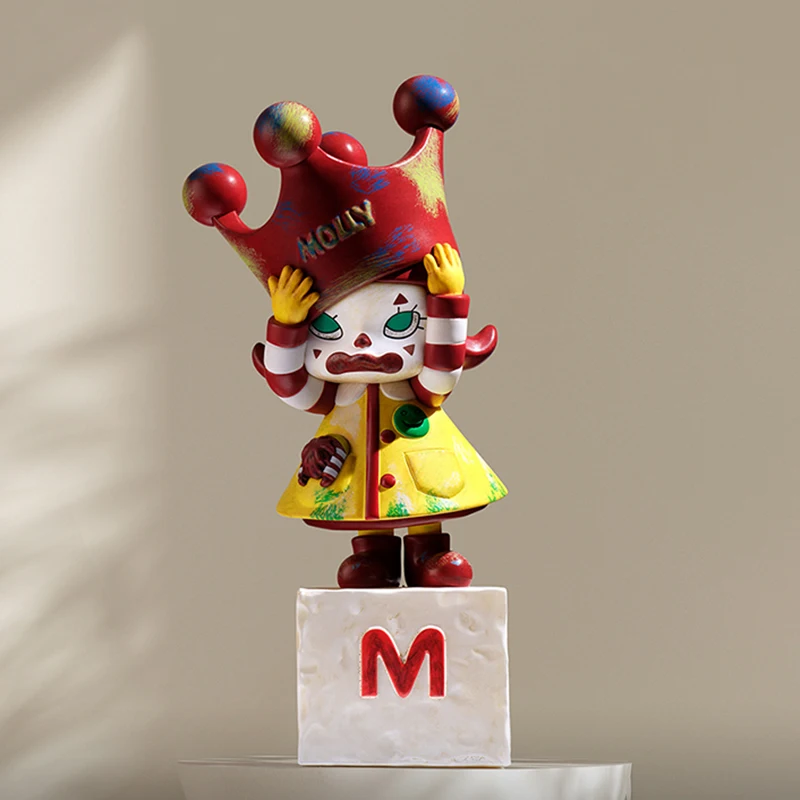 Model Kit Anime Girl - POP MART MOLLY รูปปั้นครบรอบคลาสสิกย้อนยุค 2 ซีรีส์กล่องตาบอดของเล่นอะนิเมะแอ็คชั่นฟิกเกอร์ไคซา