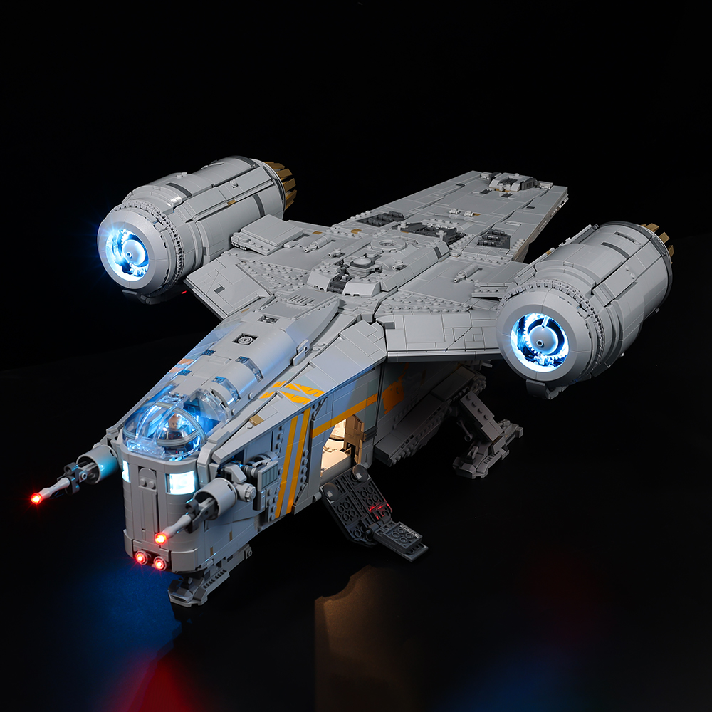 Model Kit Fantasy - ไม่มีชุดไฟ LED สำหรับโมเดล Razor Crest 75331