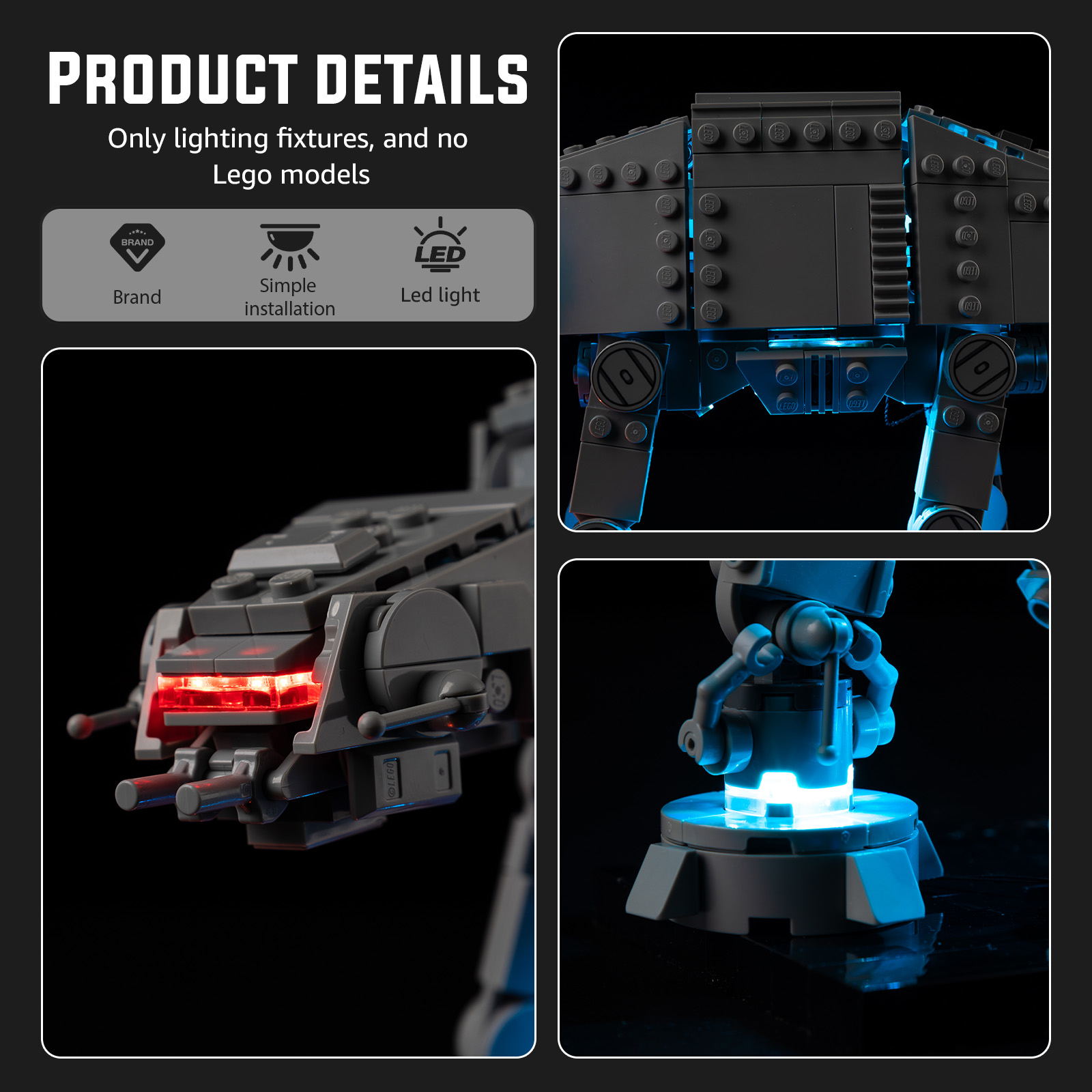 ชุดไฟ LED เหมาะสำหรับเลโก้ LEG - Model Kit Fantasy บทวิจารณ์และราคา